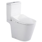 Richford R696 相連式自由咀座廁 + R2D-8850 圓款短板智能廁板 (搖控版)